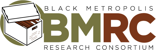 BMRC logo shows archival file box, with folders inside